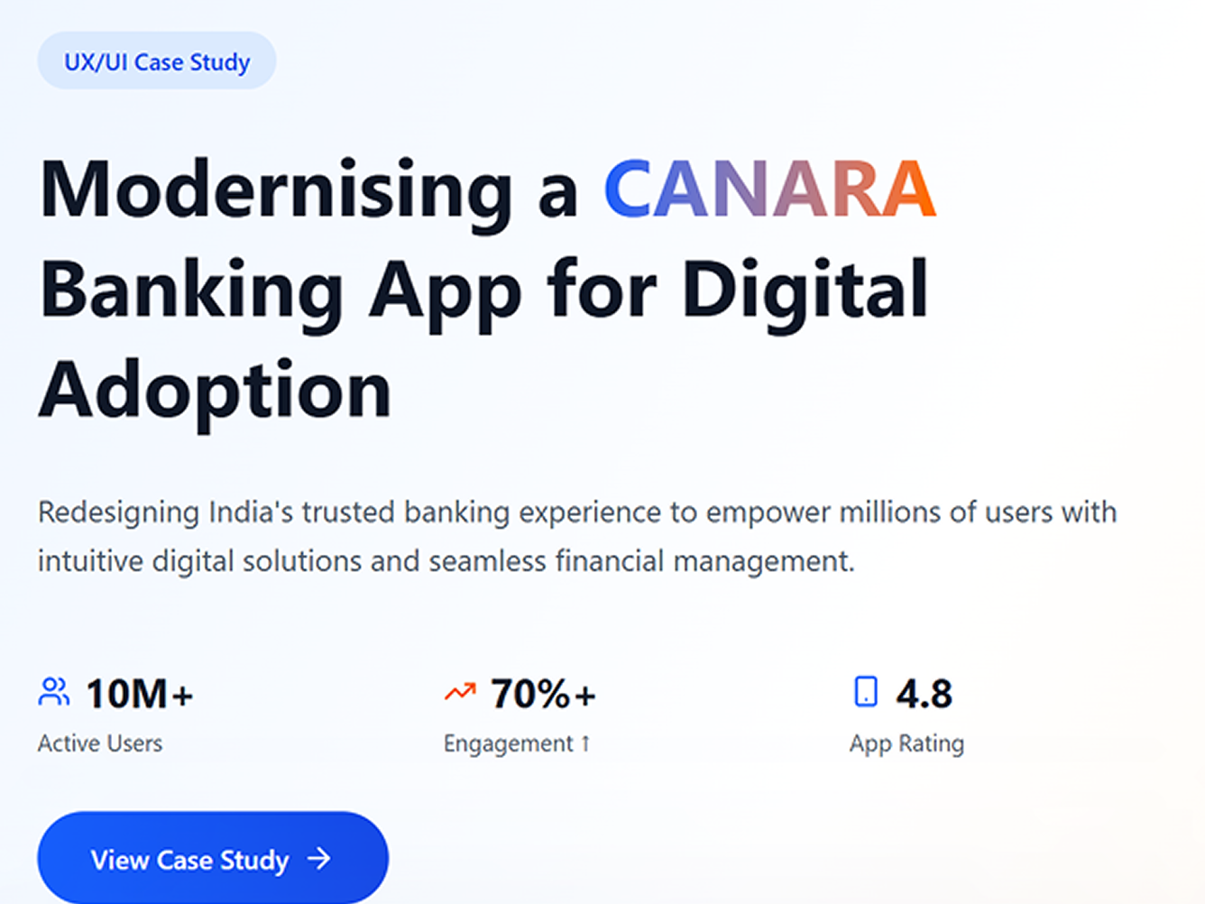 Modernising a Canara Bank App for Digital Adoption cover
