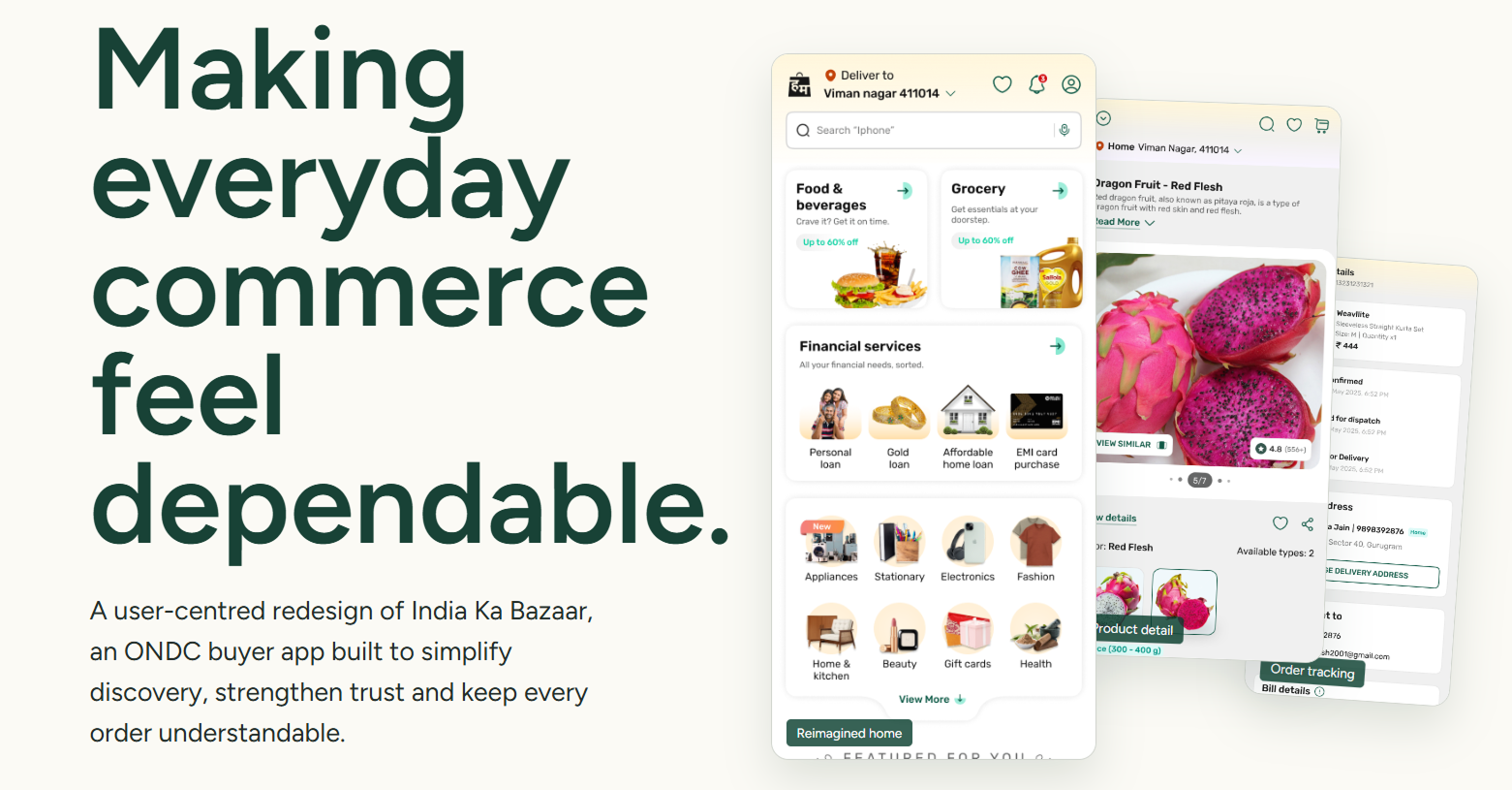India Ka Bazaar app redesign